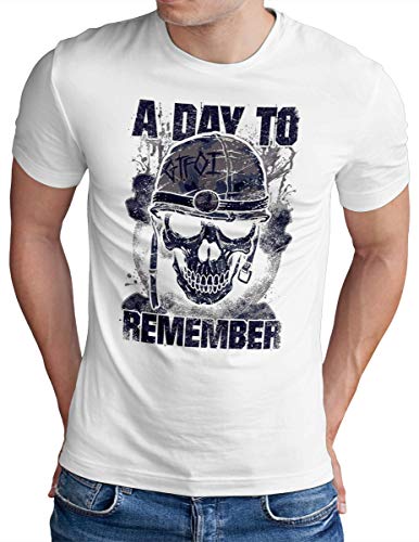 OM3® A Day to Remember T-Shirt | Herren | ADTR Hardcore Rock Hardrock Metal | Weiß, XL von OM3