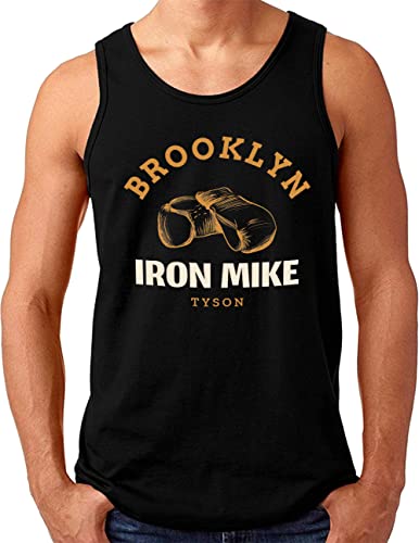 OM3® Brooklyn New York Tank Top Shirt | Herren | Iron Mike Tyson Boxing Gym | Schwarz, 4XL von OM3