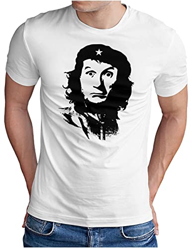 OM3® Che Guevara x Al Bundy T-Shirt | Herren | 90's Kult TV Serie Revolution Parodie | Weiß, L von OM3