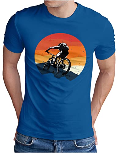 OM3® Downhill Mountainbike T-Shirt | Herren | Fahrrad MTB Bicycle Biking | Blau, 4XL von OM3