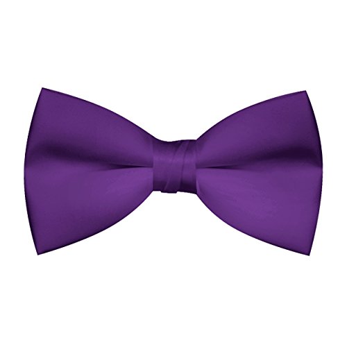 OM3® F-10 Trendy Bow Tie | Fliege Herren Schleife - LILA - Unisex Fertig gebunden für Karneval Hochzeit Business Smoking Handmade von OM3