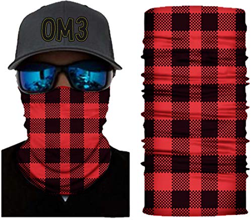 OM3® Gesichtsmaske I Schlauchschal mit Motiv I Mundschutzmaske I Halstuch I Wind Face Shield | Multifunktionstuch Herren & Damen S126 von OM3