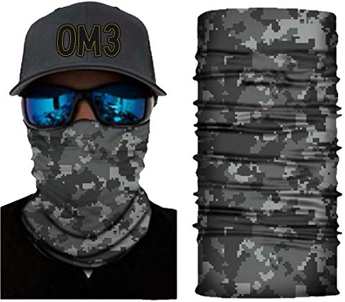 OM3® Gesichtsmaske I Schlauchschal mit Motiv I Mundschutzmaske I Halstuch I Wind Face Shield | Multifunktionstuch Herren & Damen S131 von OM3