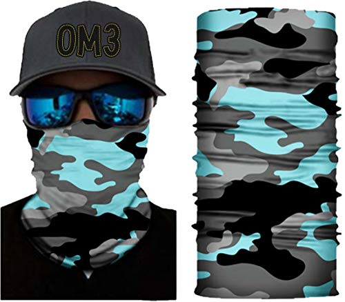 OM3® Gesichtsmaske I Schlauchschal mit Motiv I Mundschutzmaske I Halstuch I Wind Face Shield | Multifunktionstuch Herren & Damen S175 von OM3