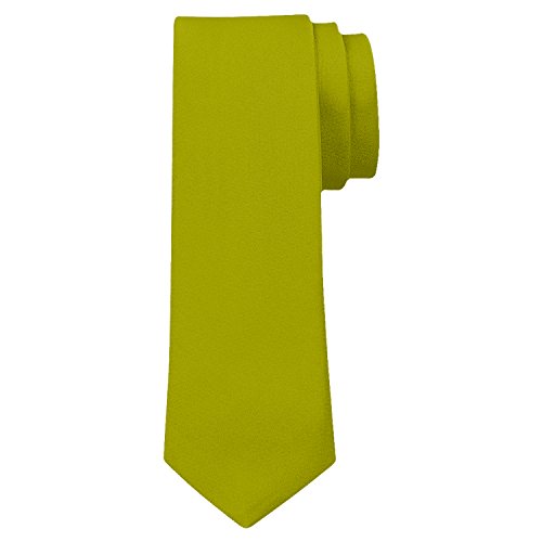 OM3® K-14 TRENDY SKINNY TIE/Modische schmale dünne Krawatte - OLIVGRÜN - Party Business Schlips Handmade Smoking Anzug Unisex von OM3