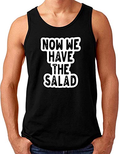 OM3® Now We Have The Salad Tank Top Shirt | Herren | Denglisch Spruch Bad English | Schwarz, 4XL von OM3