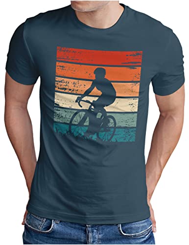 OM3® Rennrad T-Shirt | Herren | Bicycle Fahrrad Bike Rad Radsport | Denim, L von OM3