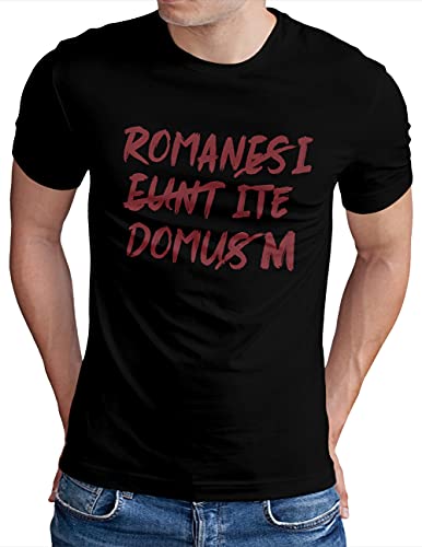 OM3® Romani ITE Domum T-Shirt | Herren | Kult Film Spruch Dialog | Schwarz, 4XL von OM3