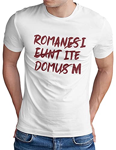 OM3® Romani ITE Domum T-Shirt | Herren | Kult Film Spruch Dialog | Weiß, L von OM3