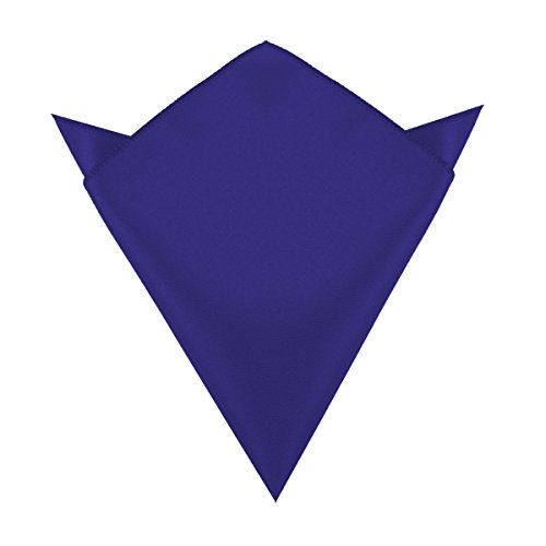 OM3® T-11 Trendy Hanky | Modisches Einstecktuch Satin - ROYALBLAU - Party Business Schlips Handmade Smoking Anzug Unisex von OM3