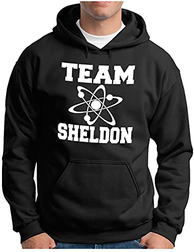 OM3® Team-S Big Bang Hoodie | Herren | Fun Nerd Quote Sarcasm | Kapuzen-Pullover Schwarz, L von OM3