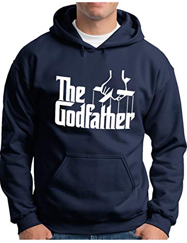 OM3® - The Godfather Hoodie - Herren - Mafia Trilogie Chicago New York USA Kult - Kapuzen-Pullover Navy, S von OM3