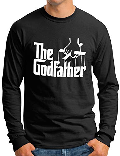 OM3® - The Godfather Langarm Shirt - Herren - Mafia Trilogie Chicago New York USA Kult - Schwarz, 3XL von OM3