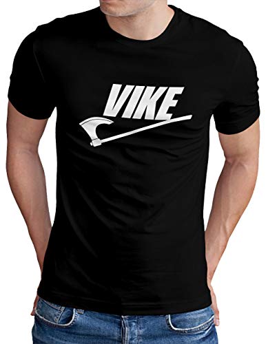 OM3® Wikinger T-Shirt - Herren - Axt Krieger Vikings - Schwarz, 3XL von OM3