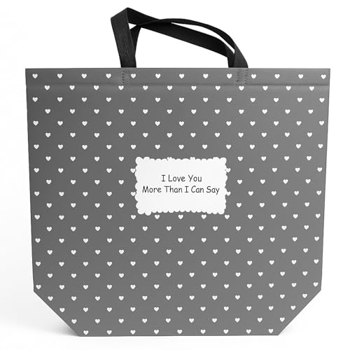 OMAGO, Einkaufstasche, solide Tasche, eleganter Stil, Punkte, wiederverwendbar, Print, Universaltasche, grau (gris chiné 14) von OMAGO