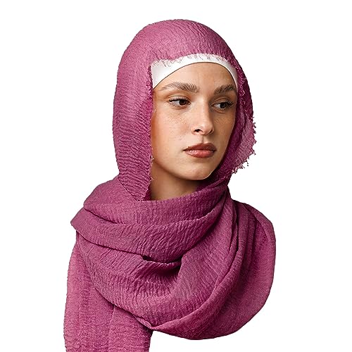 OMAIRA® Daily Crinkle Hijab (Fuchsia) von OMAIRA