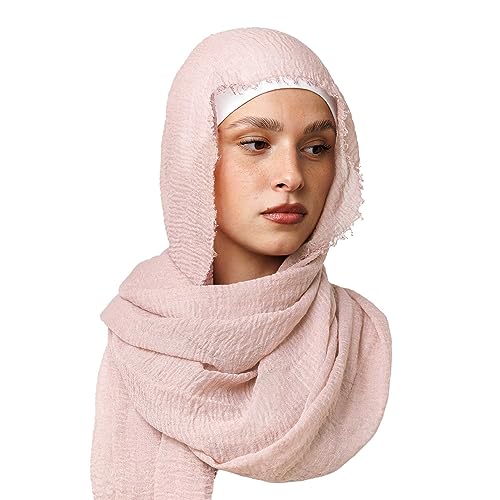 OMAIRA® Daily Crinkle Hijab (Light Blush) von OMAIRA