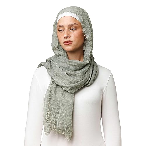 OMAIRA® Daily Crinkle Hijab (Salbeigrün) von OMAIRA