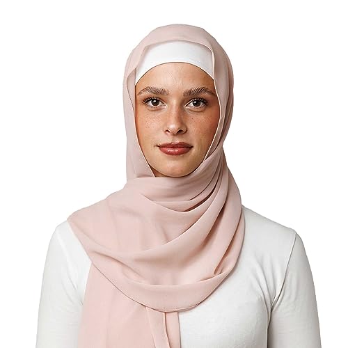 OMAIRA® Premium Hijab Chiffon (Light Blush) von OMAIRA