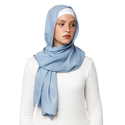 OMAIRA® Premium Hijab Modal (Himmelblau) von OMAIRA
