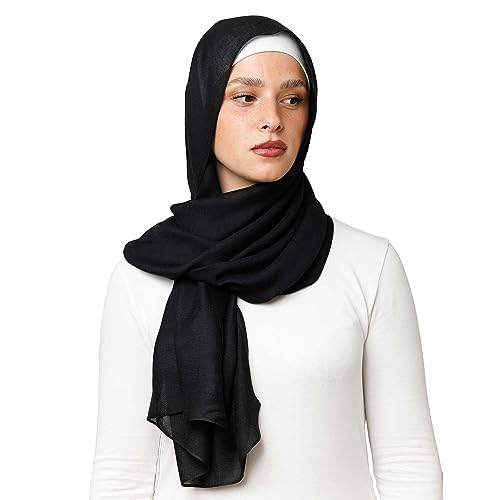 OMAIRA® Premium Hijab Modal (Schwarz) von OMAIRA