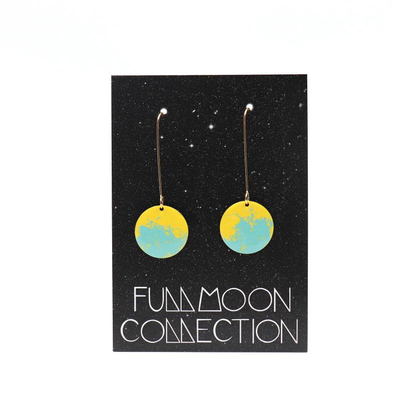 Full Moon Ohrhänger Mint Gelb von OMAyeah