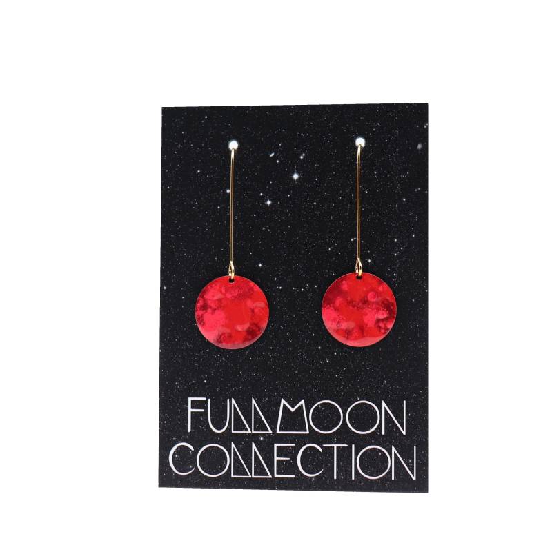 Full Moon Ohrhänger Rot von OMAyeah
