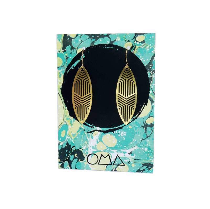 Ohrhänger Gatsby Messing von OMAyeah