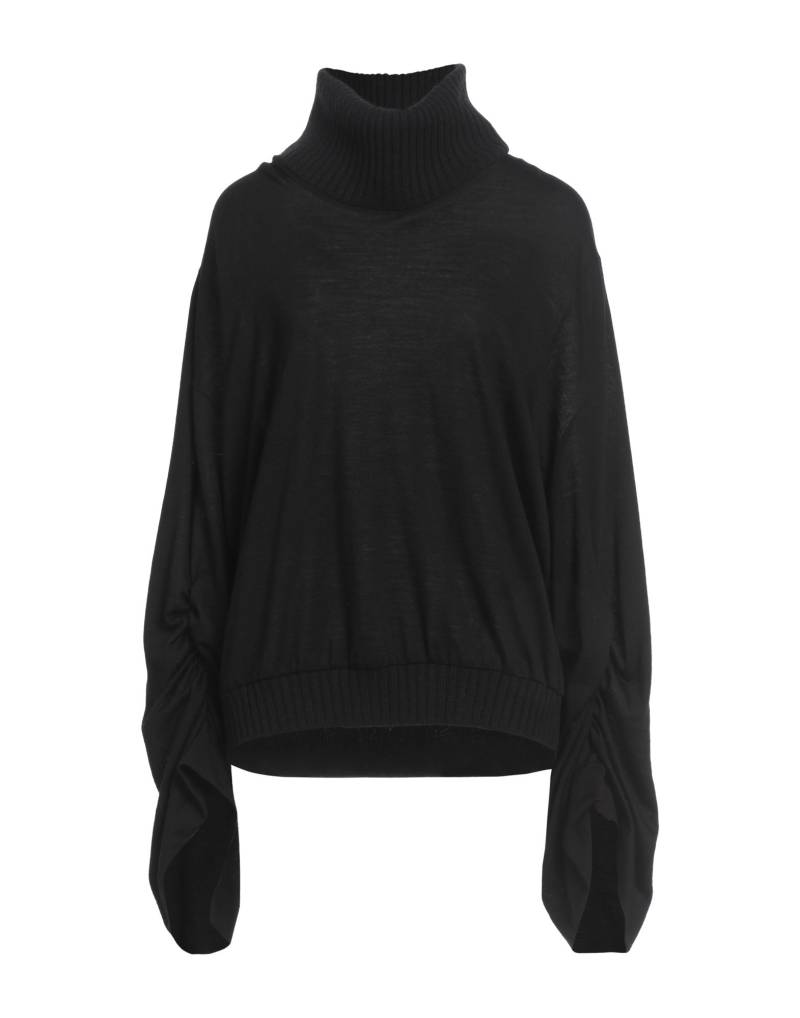 OMBRA DI FOGLIA Rollkragenpullover Damen Schwarz von OMBRA DI FOGLIA