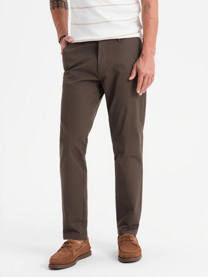 OMBRE Chinohose Herren-Chinohose REGULAR FIT mit feiner Struktur von OMBRE