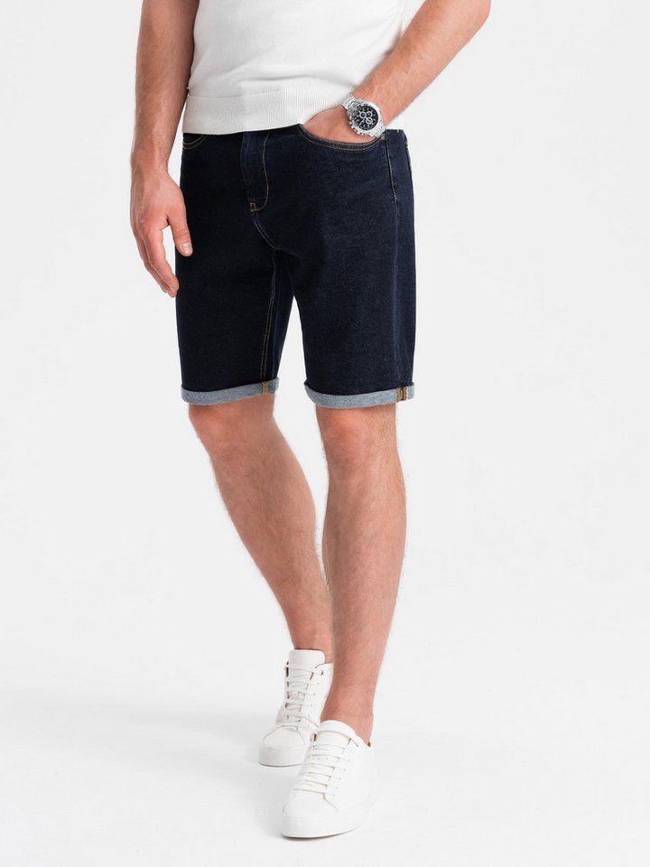 OMBRE Jeansshorts Shorts aus Denim mit hochgekrempelten Beinen von OMBRE
