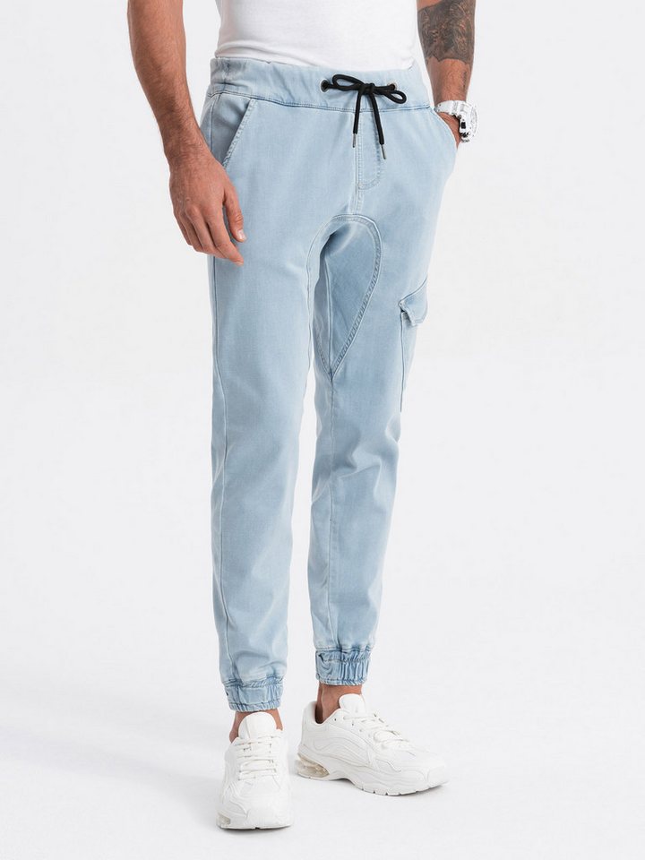 OMBRE Jeggings Herren-Jegginghose mit Cargotaschen von OMBRE