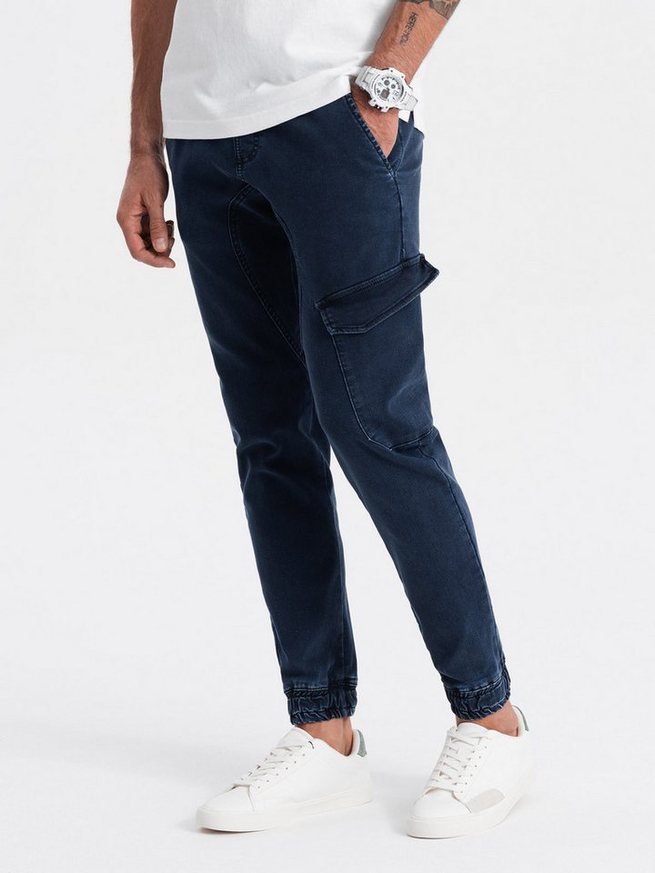 OMBRE Jeggings Herren-Jegginghose mit Cargotaschen von OMBRE