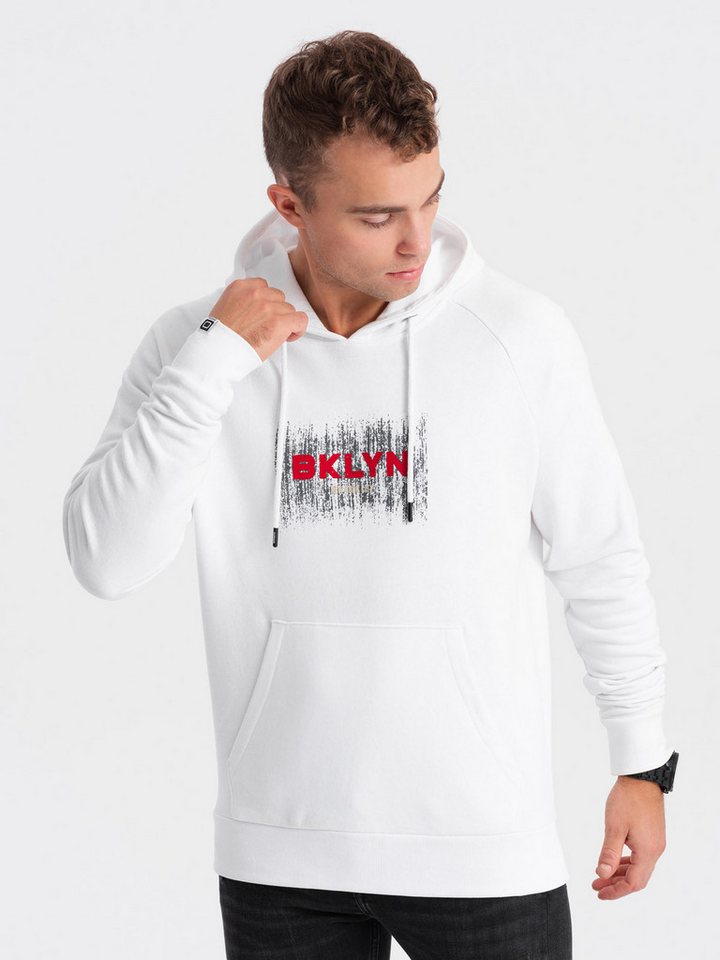 OMBRE Kapuzensweatshirt Klassisches bedrucktes Känguru-Sweatshirt für Männer von OMBRE