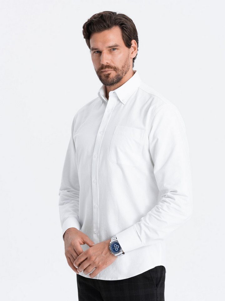 OMBRE Langarmhemd Herrenhemd aus Oxford Regular Fit OMBRE Langarmhemd Herrenhemd aus Oxford Regular Fit von OMBRE