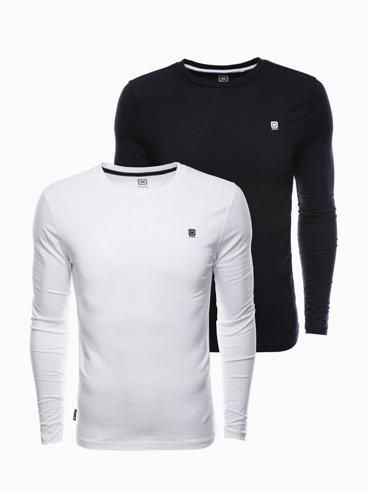 OMBRE Longsleeve Longsleeve- 2er Set für Herren mit Elasthan OMBRE Longsleeve Longsleeve- 2er Set für Herren mit Elasthan von OMBRE