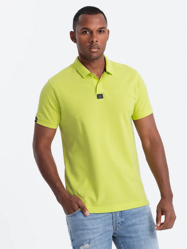 OMBRE Poloshirt Herren-Poloshirt mit Kragen / Neonfarben von OMBRE