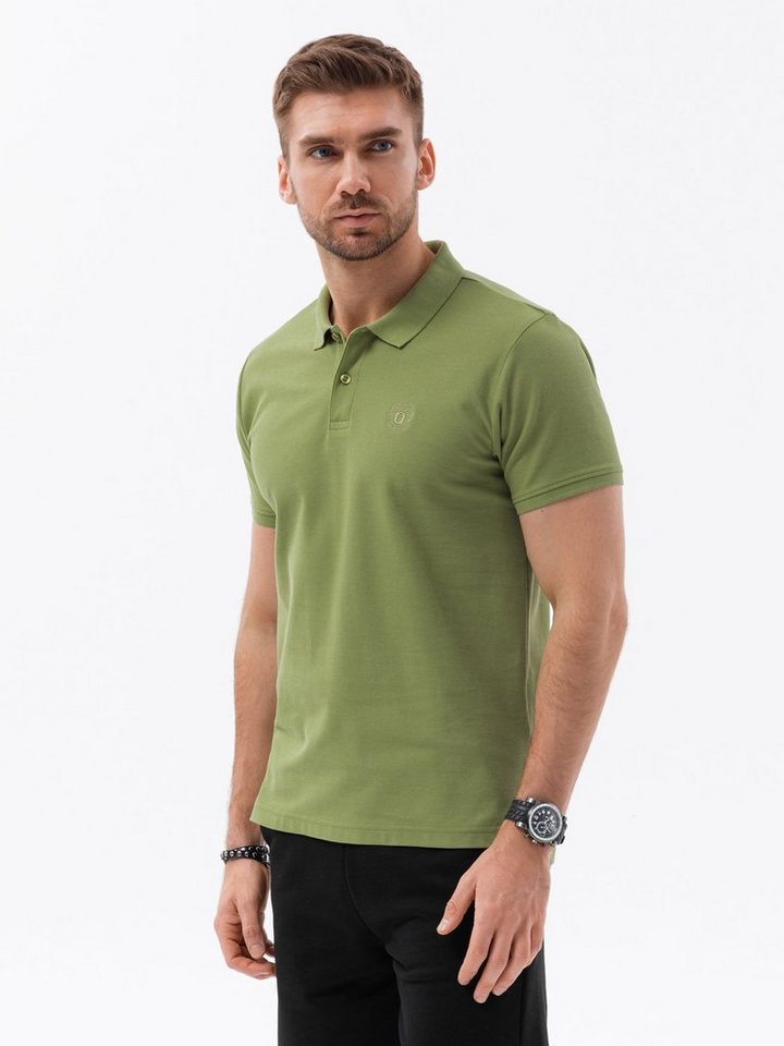 OMBRE Poloshirt Ombre Herren Pique-Strick-Poloshirt - oliv V21 S1374 XL von OMBRE