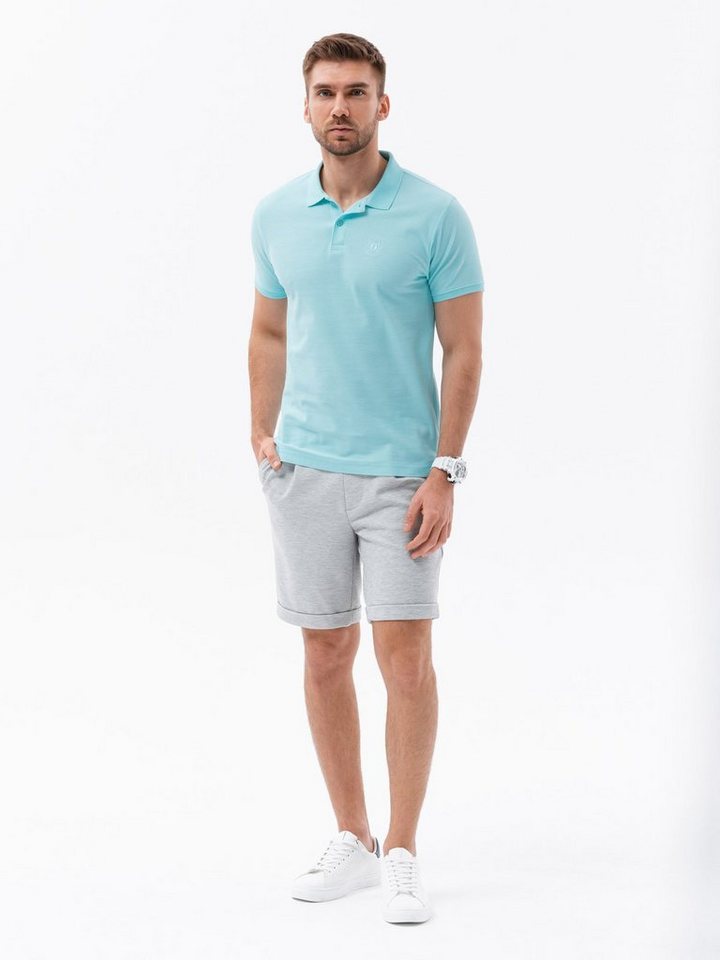 OMBRE Poloshirt Ombre Herren Pique-Strick-Poloshirt - mint V18 S1374 L von OMBRE