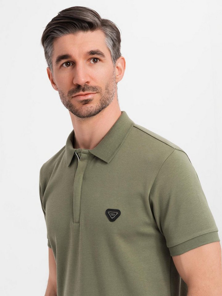OMBRE Poloshirt Poloshirt mit Reißverschlussausschnitt OMBRE Poloshirt Poloshirt mit Reißverschlussausschnitt von OMBRE