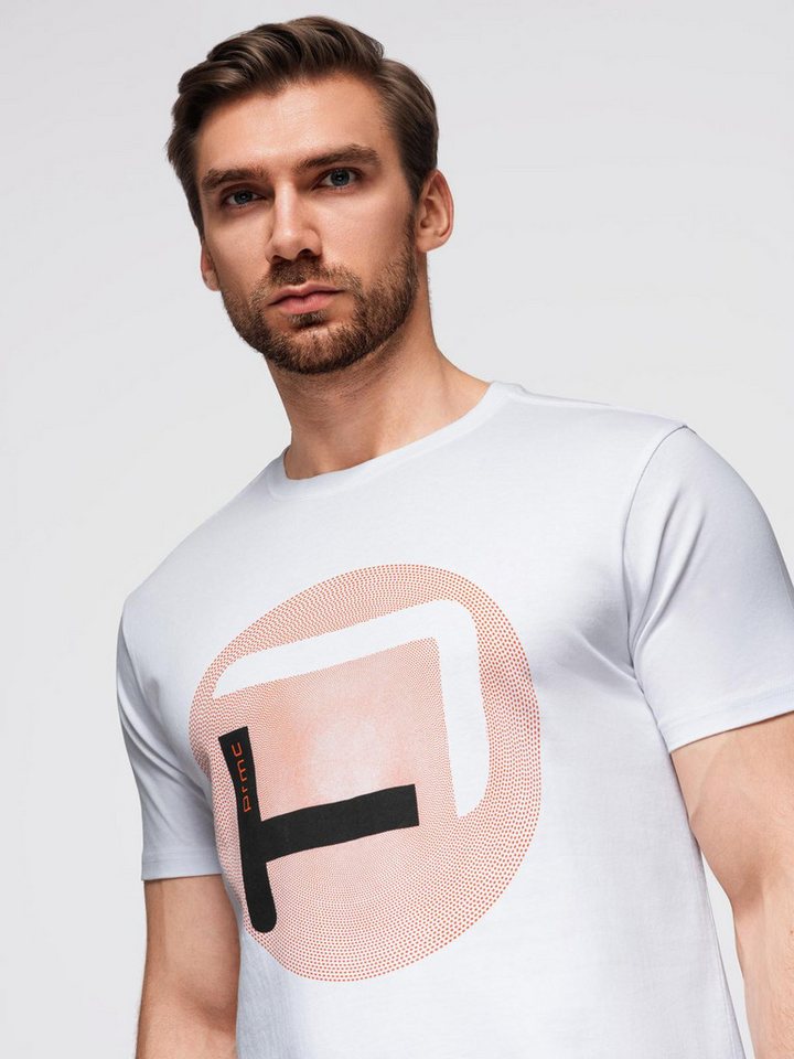 OMBRE Print-Shirt T-Shirt mit großem Aufdruck von OMBRE