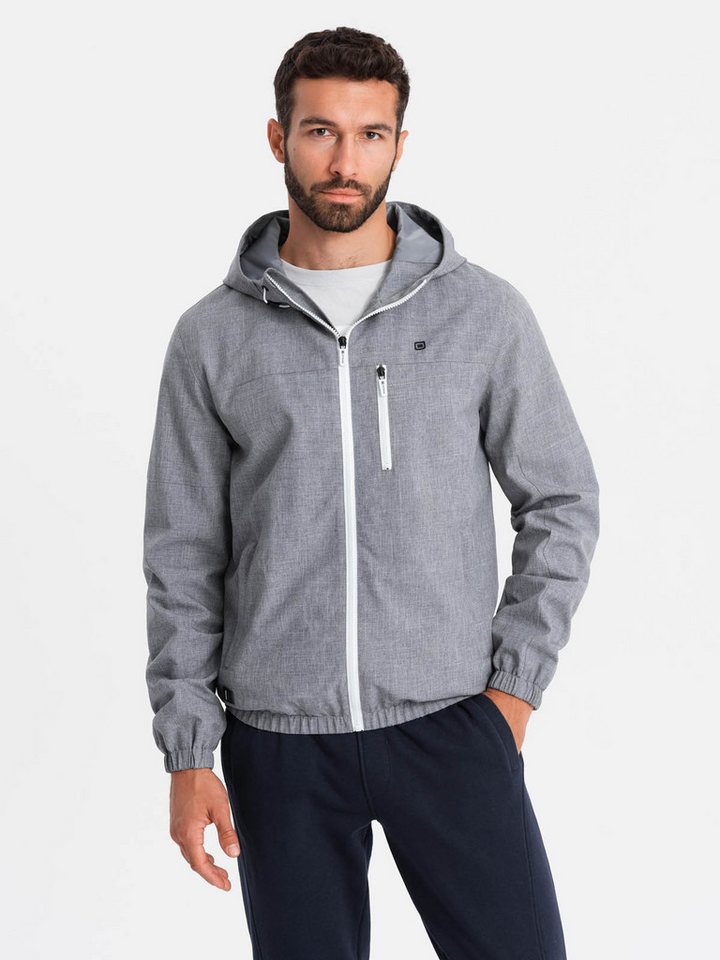 OMBRE Regenjacke Leichte Sportjacke für Herren mit Fleece-Futter -. von OMBRE
