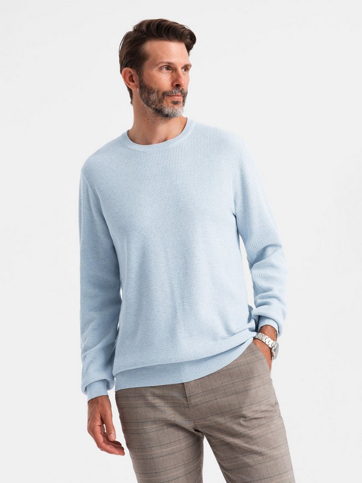 OMBRE Rundhalspullover Herren-Pullover mit Rundhalsausschnitt von OMBRE