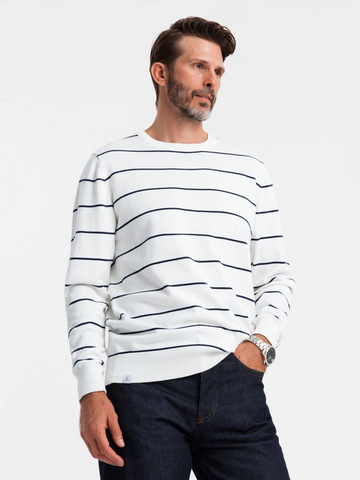 OMBRE Rundhalspullover Herren-Pullover mit Rundhalsausschnitt von OMBRE