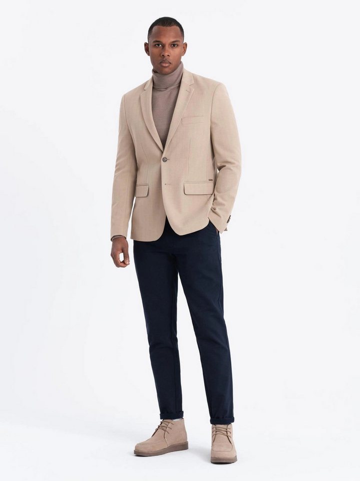 OMBRE Sakko Eleganter SLIM FIT Sakko für Herren mit Viskose von OMBRE