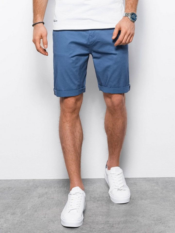 OMBRE Shorts Ombre Chino-Shorts für Herren - blau V13 W243 S von OMBRE