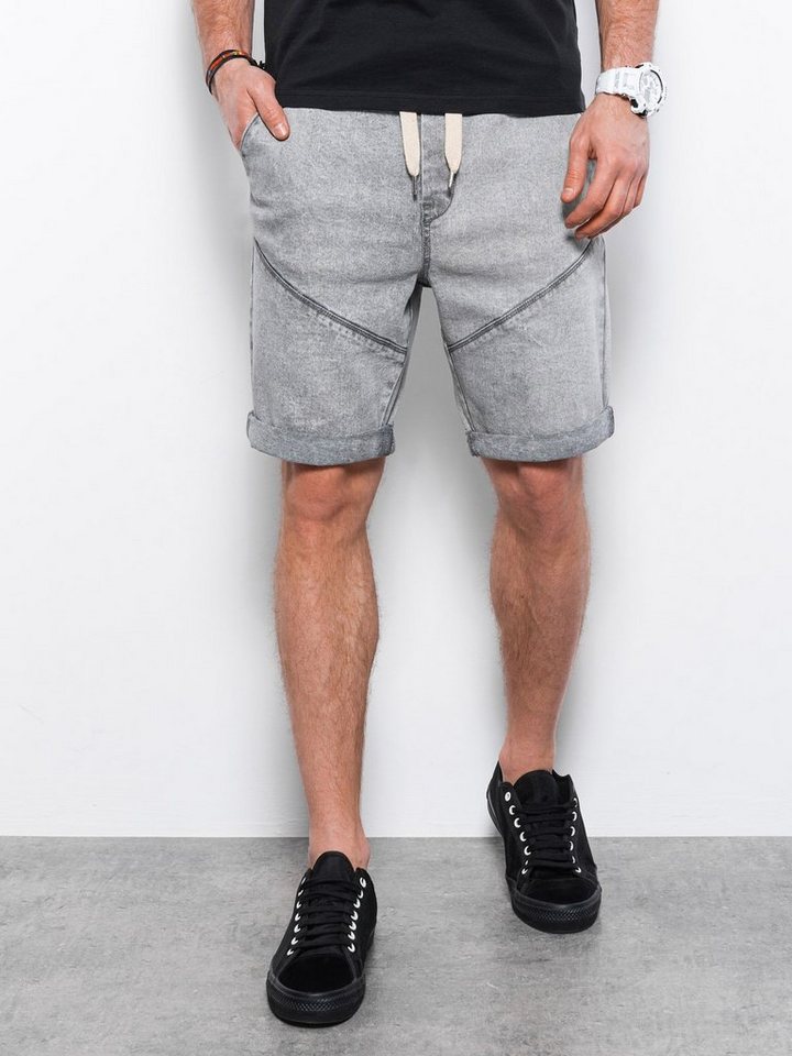 OMBRE Shorts Ombre Denim-Shorts für Männer - grau W361 L von OMBRE