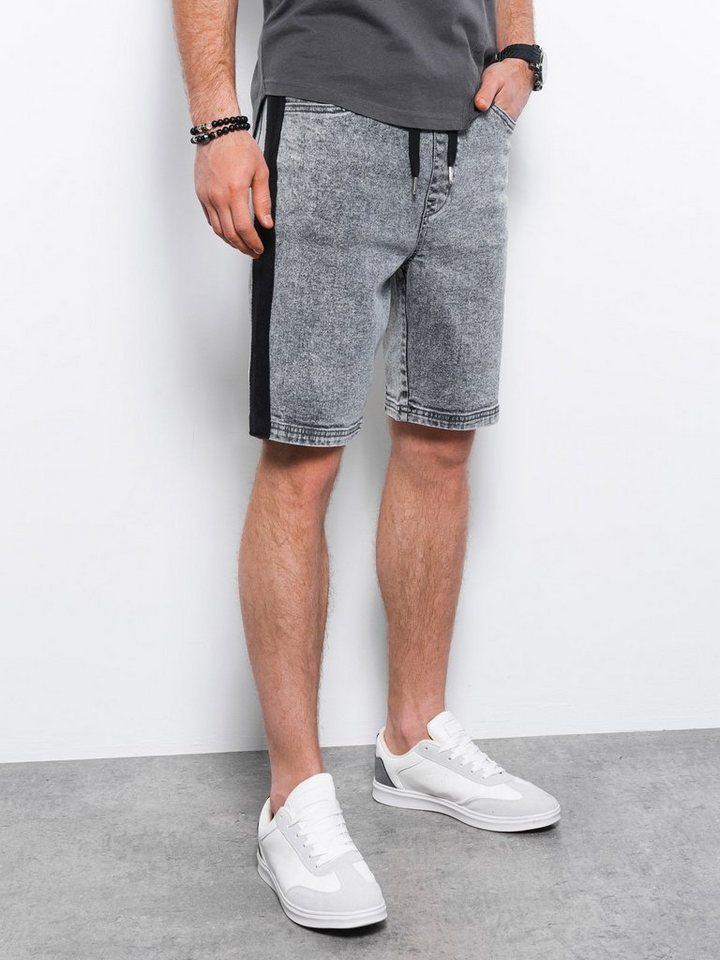 OMBRE Shorts Ombre Denim-Shorts für Männer - grau W363 M von OMBRE