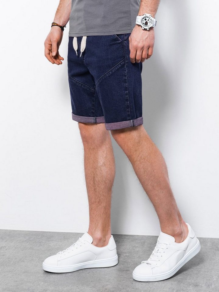 OMBRE Shorts Ombre Herren Denim-Shorts - violett W361 M von OMBRE
