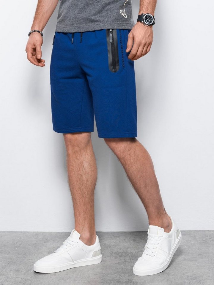 OMBRE Shorts Ombre Herren Sweatshorts - blau V1 W239 von OMBRE